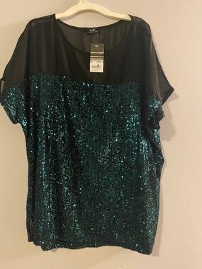 Wallis sequined top